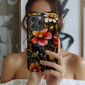 Wildflower Phone Case, Floral Magnetic Tough Cases, Cute Flower Design, Protective Phone Cover, Gift for Her, Botanical iPhone Accessories