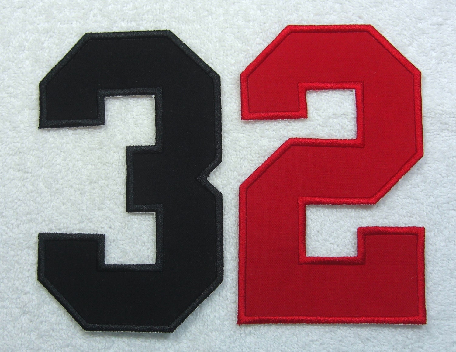 7 Inch Varsity/Letterman Numbers in 11 Color Choices Fabric Etsy