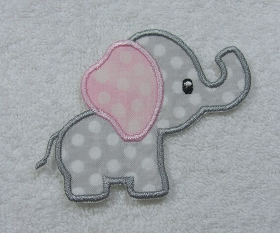 #2997 Elephant Embroidery Iron On Applique Patch
