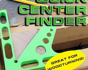 Center Finder Jig: Durable Plastic Tool for Woodworking & Metalworking