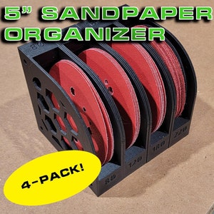 5&quot; Round Sandpaper Storage (4-pack)