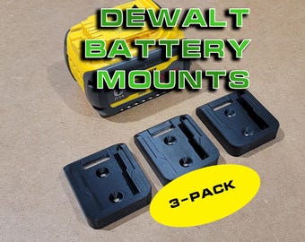 Dewalt 20v/60v Battery Holder - Wall mount your batteries - 3-pack