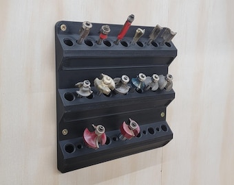 Router Bit and Rasp Holder: Workshop Organizer for Woodworking & Metalworking