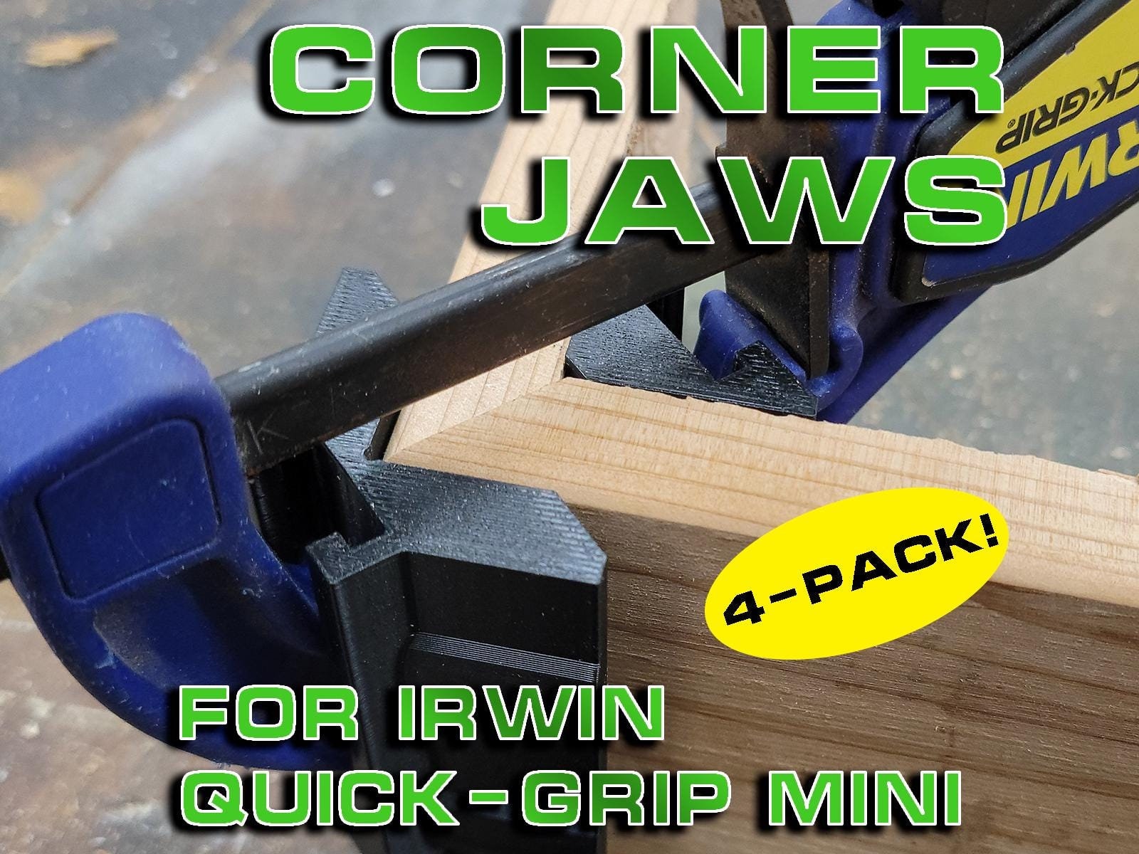 Quick-grip Mini Corner Clamp Adapters (Converts 4-clamps to corner clamps)