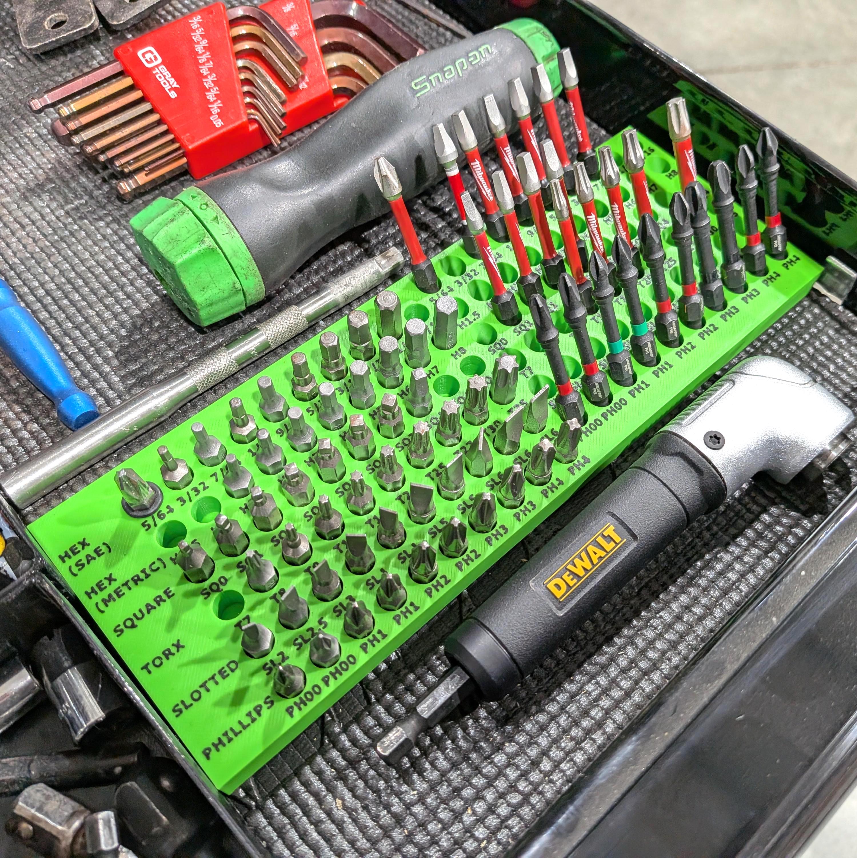 Screwdriver Hex Bit Storage - Fits 2