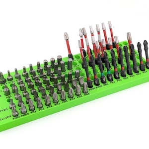 Screwdriver Hex Bit Storage - Fits 2" Deep Toolbox Drawers