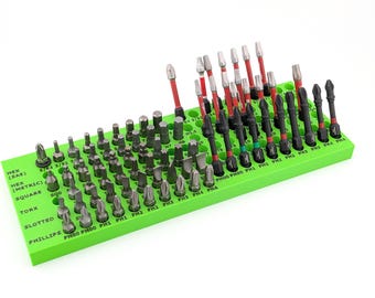 Screwdriver Hex Bit Storage - Fits 2" Deep Toolbox Drawers