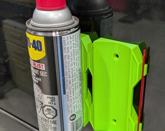 Magnetic Aerosol Can Holder | Tool Chest Organizer with Straw Storage | ULTRA Strong Magnets