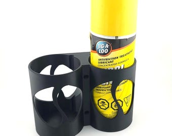 Aerosol Spray Can Holder - Wall Mount for Garage, Workshop and Craft Space.