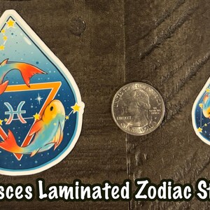 Pisces Laminated Zodiac Sticker