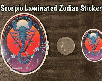 Scorpio Laminated Zodiac Sticker