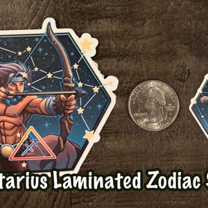 Sagittarius Zodiac Laminated Sticker