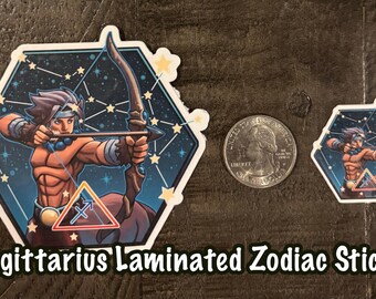 Sagittarius Zodiac Laminated Sticker