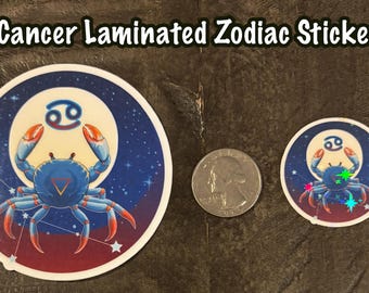 Cancer Zodiac Laminated Sticker