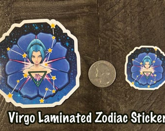 Virgo Zodiac Laminated Sticker