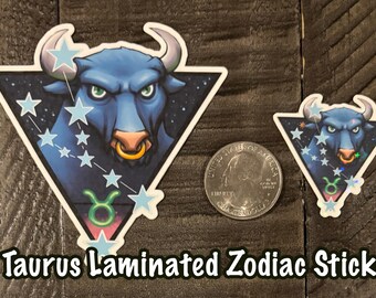 Taurus Laminated Zodiac Sticker