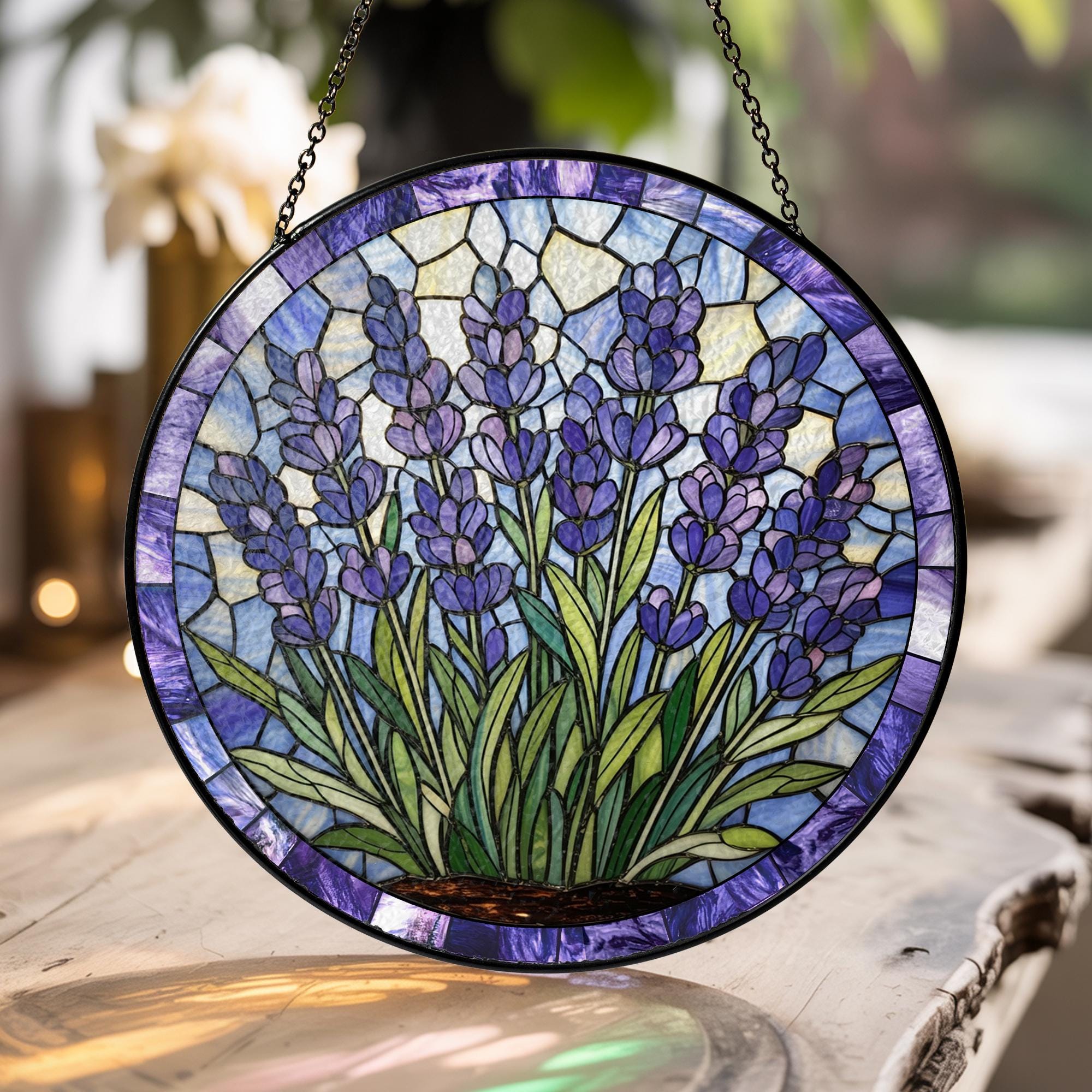 Stain Glass Lavender - Etsy
