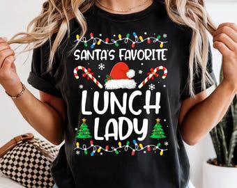 Camiseta de Natal para Merendeira, Camiseta para a Equipe da Cafeteria