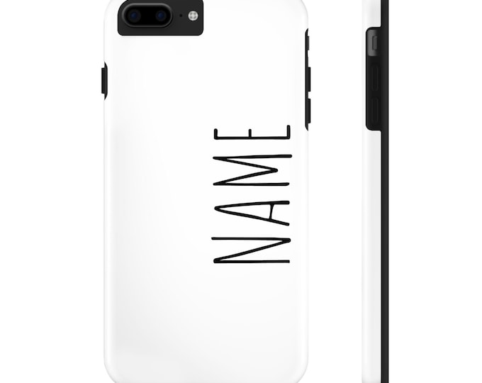 Engraved Personalized Tough Phone Case | Heavy-Duty Protective Cover| Customizable Gift for Tech Lovers| Handmade Shield