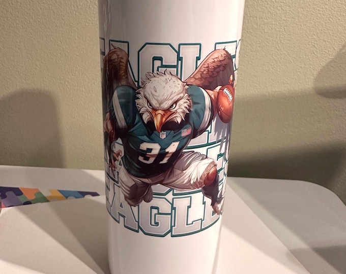 Philadelphia Eagles NFL Team Insulated Stainless Steel Travel Cup for Cold & Hot Drinks