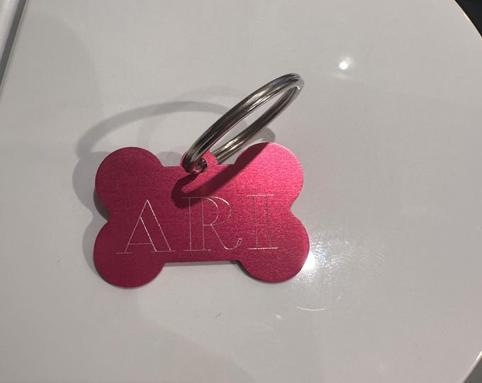 Personalized Double-Sided Pet ID Tag: Custom Engraved Identification for Dogs & Cats