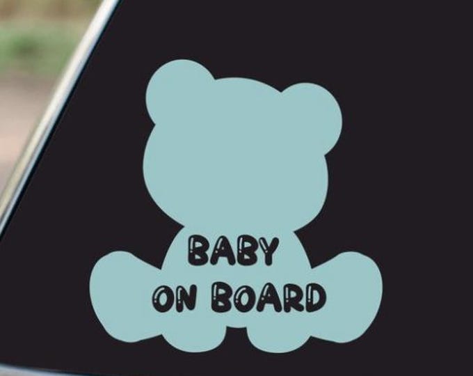 Unique Baby on Board Car Decal | Handcrafted Vehicle Sticker | Cute Baby Safety Sign | Parenting Decal | Car Window Alert