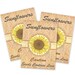 Seed Packet Favors, Set of 25 (Autumn Beauty Sunflower) "Caution, Seeds Contain Love"