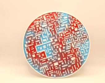 Unique Parametric Epoxy Resin Art | Modern 3D Wall Decor | Handmade Abstract Artwork