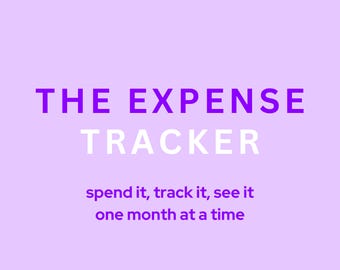 Simple Expense Tracker Spreadsheet (Clean, Flexible, No Budgeting Required)