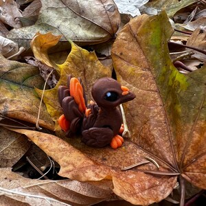 Tiny Turkey:3D Printed, Thanksgiving, Turkey, Bird, Gift, Toy, Decoration, Centerpiece, Articulated, Desk Toy