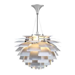 Artichoke Chandelier - Brushed Aluminum - Poul Henningsen Style - 3 Sizes