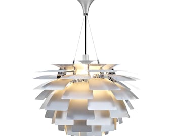 Artichoke Chandelier - Brushed Aluminum - Poul Henningsen Style - 3 Sizes