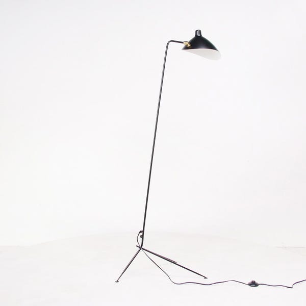 Serge Mouille Style: Single Floor Lamp - In 4 colors