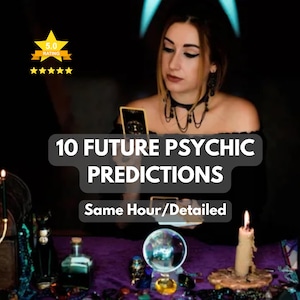 Tarot Reading 10 Future Psychic Predictions – Detailed Insights, Same Day Love or Career Forecast, Clairvoyant Medium Guidance,Same Hour