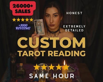 Lectura de Tarot personalizada / Haz cualquier pregunta / Perspectiva psíquica honesta (Entrega en la misma hora)