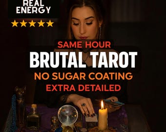 Lectura de Tarot Brutal / Lectura Psíquica Sin Azúcares / Perspectiva Honesta Extra Detallada la Mismo Hora