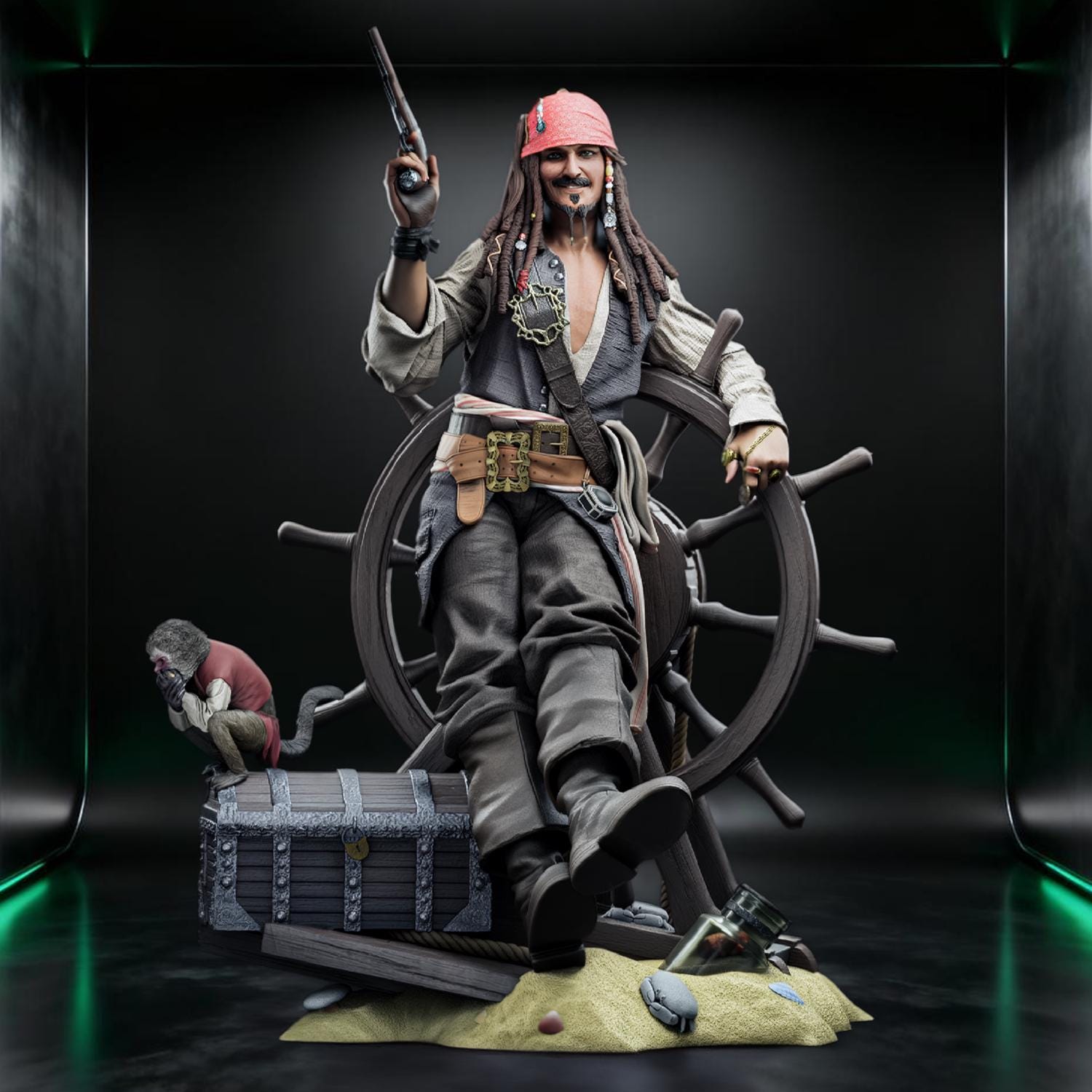 How to Creat A Outline of Jack Sparrow with My Tablet | TikTok, image size:1500x1500
