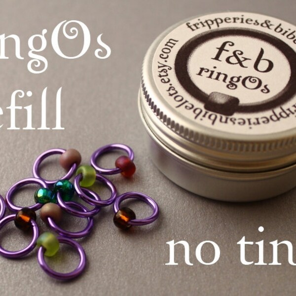 ringOs REFILL - Lavender Garden - Snag-Free Ring Stitch Markers for Knitting