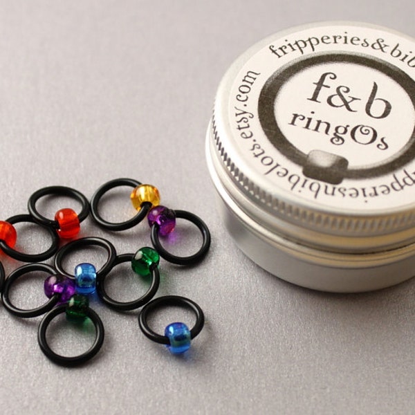 Jalan glasraam - addertje onder het gras-gratis Ring Stitch Markers voor breien