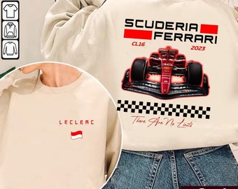 Sweat-shirt Charles Leclerc des 2 côtés/Chemise Charles Leclerc/ Chemise Leclerc F1/ T-shirt graphique vintage unisexe/ Merchandising Leclerc/ T-shirt Leclerc