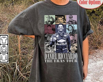 Daniel Ricciardo The Eras Tour Camicia Vintage Racing Tshirt Bootleg Daniel Ricciardo Tee Vintage Design Graphic Tee 90s Felpa Regalo