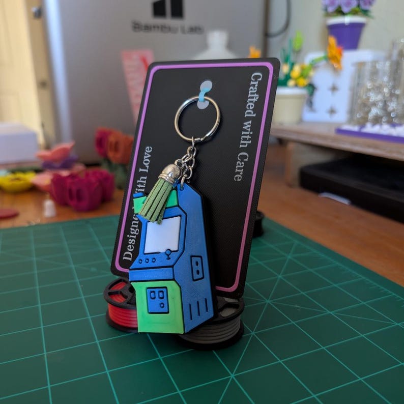 Retro Arcade Keychain: 3D Printed Gamer Charm - Etsy