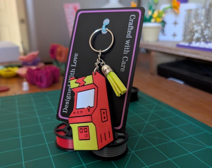 Retro Arcade Keychain: 3D Printed Gamer Charm - Etsy Australia