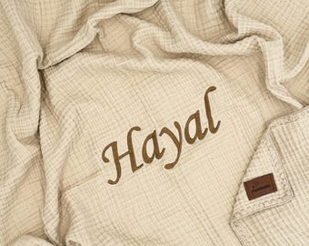 Baby blanket, muslin, personalized, cuddle blanket, blanket, baby