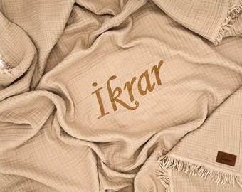 Baby blanket, muslin, personalized, cuddle blanket, blanket, baby