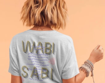 Zen Wabi-Sabi Unisex T-Shirt、Mindfulness Zen Cotton Tee、Traditional Japanese Style Shirt、Japanese Graphic design Shirt、Pop Aesthetic Zen Tee