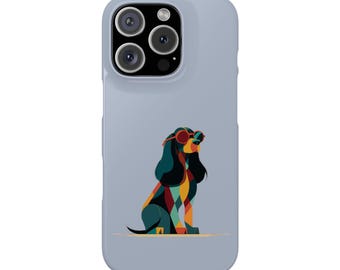 Geometrische retro cocker-spaniël-zonnebril met drukknopen