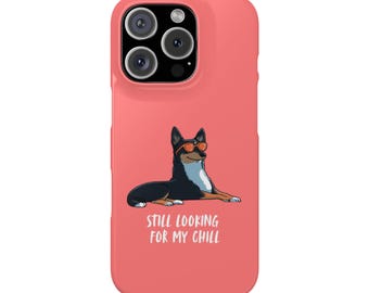 Minimalistisch border collie-telefoonhoesje, hondenliefhebbercadeau