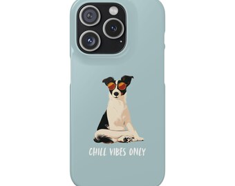 Jack Russell-hondtelefoonhoesje, Chill Vibes, cadeau huisdierliefhebber