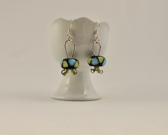 Collier Fantaisie Artisanal Perles De Verre Bleu Clair - Fabrication France - Neuf Sans Emballage